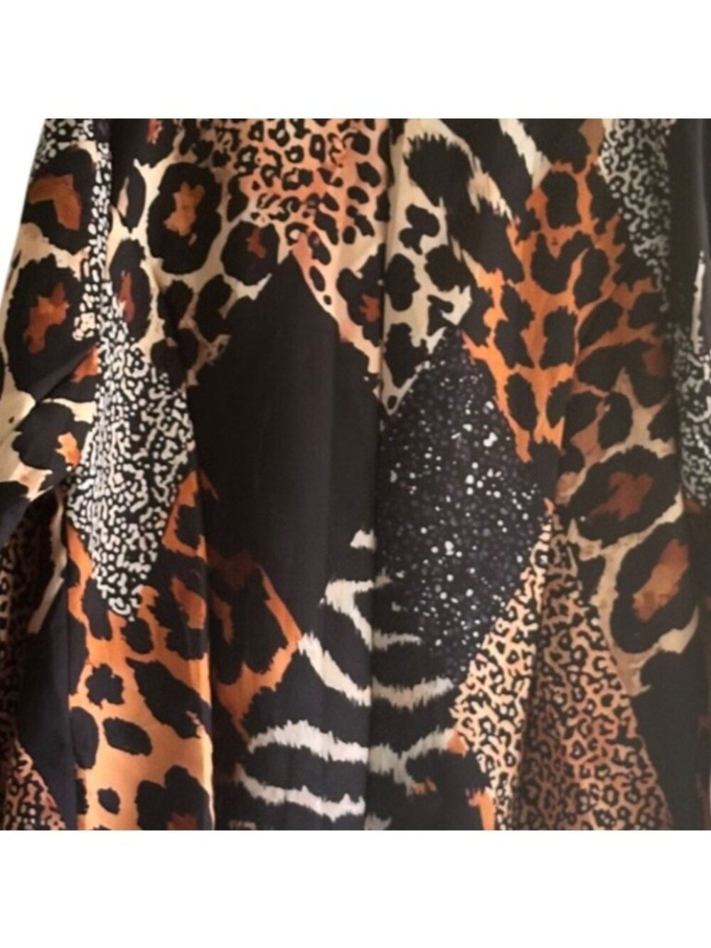 Animal Print Size XXL Multi-Color Leopard Zebra Patchwork Design - Picture 10 of 12